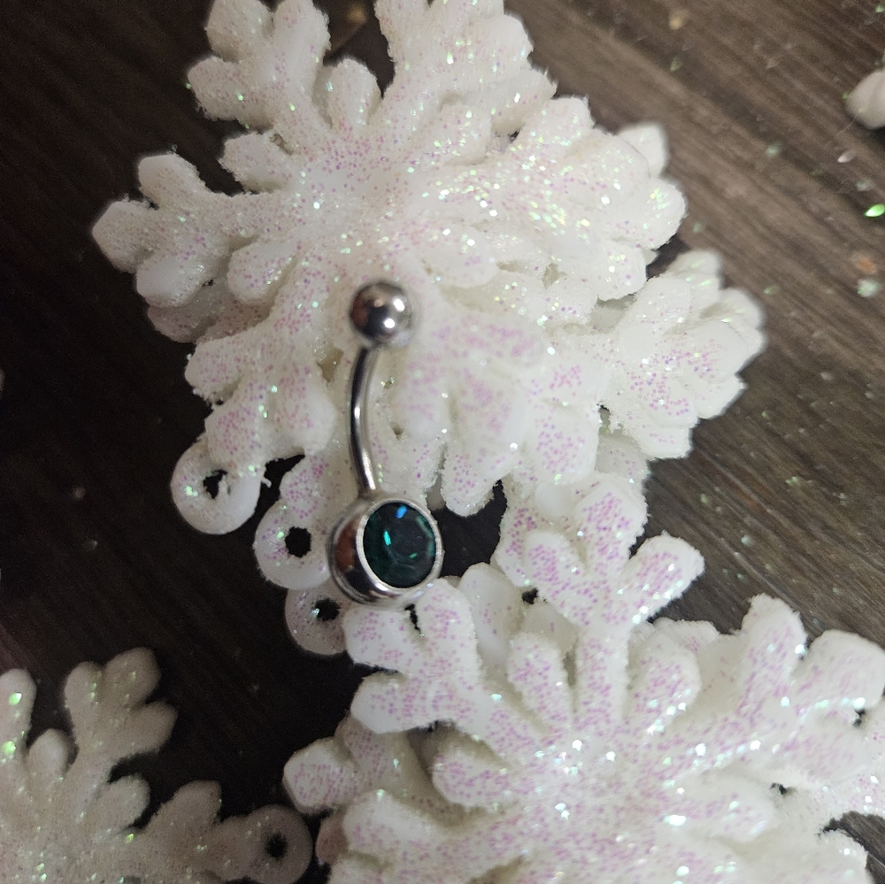 Christmas Bellybutton Rings Set of Four - Picture 2 of 7